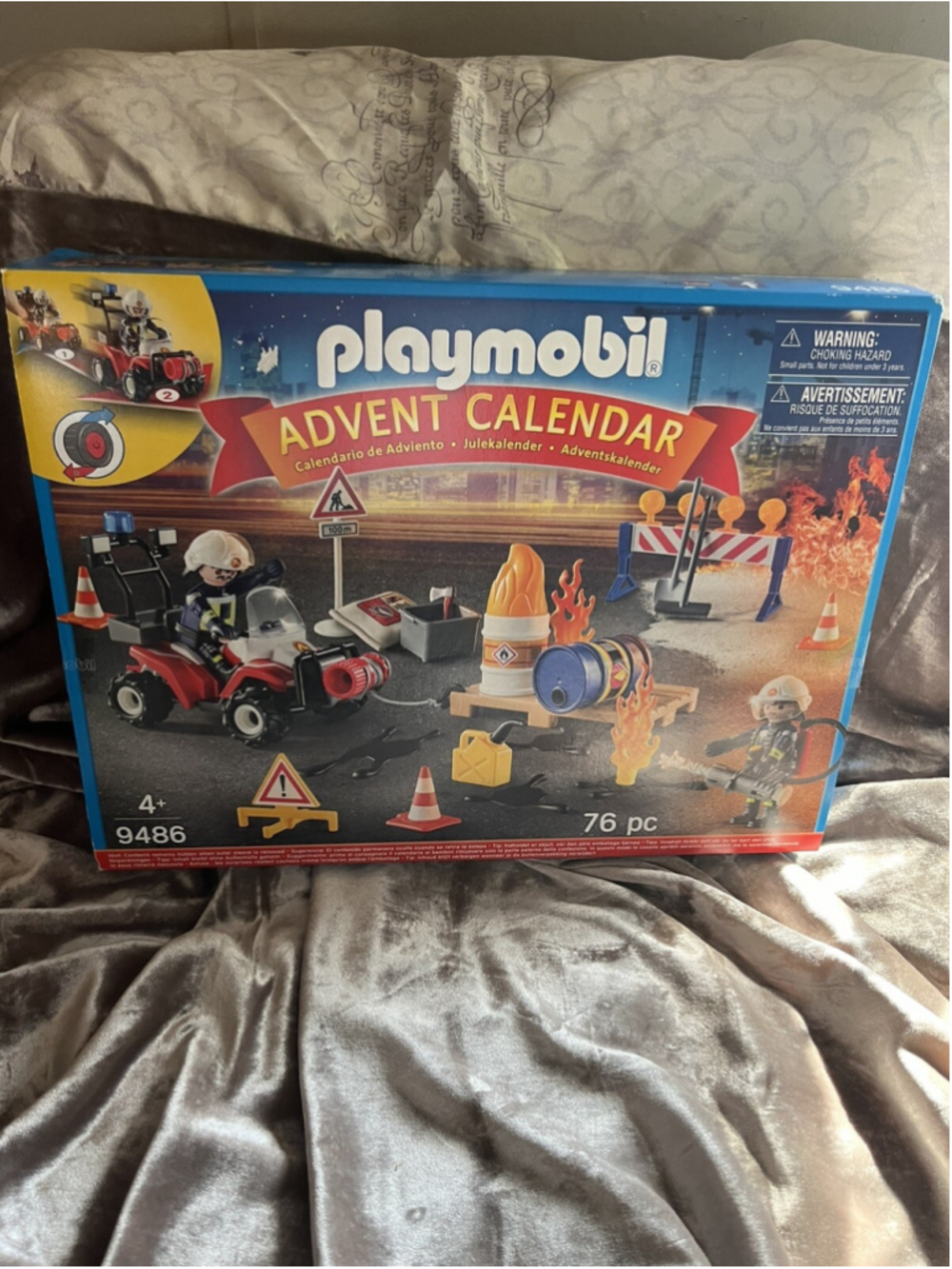 Playmobil 9486 Construction Fire Fighter Advent Calendar Germany Holiday 2018